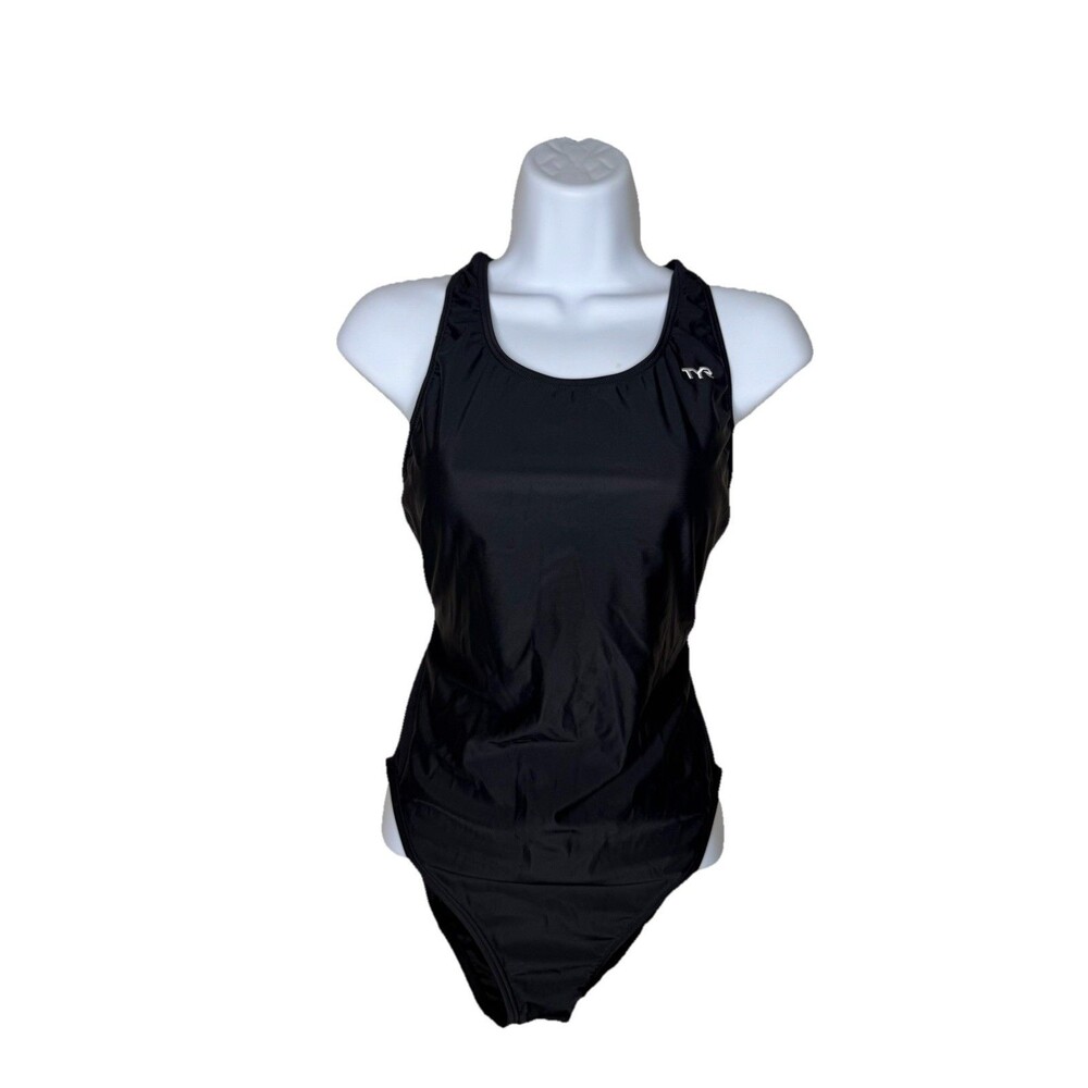 TYR Women's One Piece Competitive Swimwear XL Black Swimsuit Tank